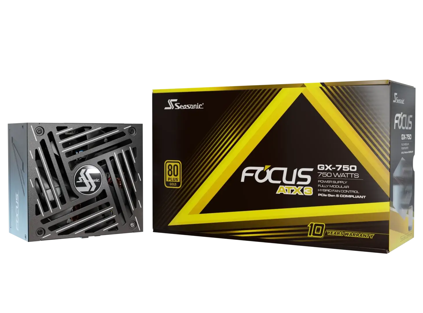 Seasonic Focus GX-750 ATX3 750W ATX 3.1 80 Plus Gold Fully Modular